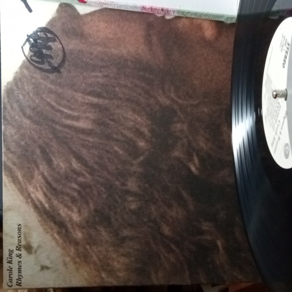 Vintage vinyl record Carol King "Rhymes & Reasons"